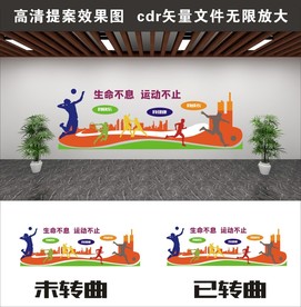 体育文化墙 运动文化墙 文化墙