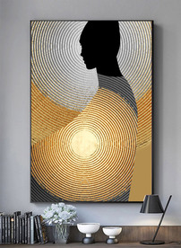 抽象人物装饰画