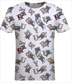 潮牌男装数码印花设计图案