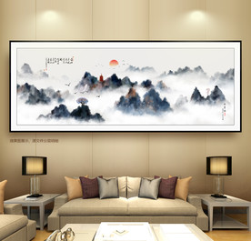 沙发背景墙 单幅无框画
