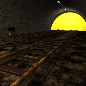 隧道模型 隧道剖面 C4D模型