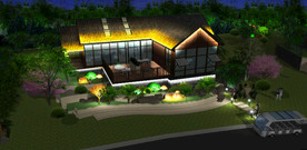 景观亮化效果图