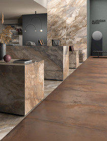 现代仿古砖 大板工装家装空间