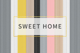 现代简约条纹几何地毯