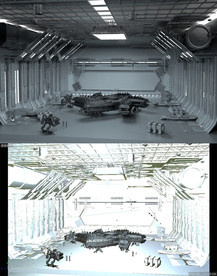 C4D太空科幻机械舱模型工程
