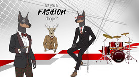 时尚西装潮男背景墙