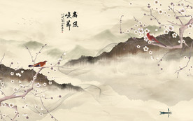 复古新上架山水画 TIF分层