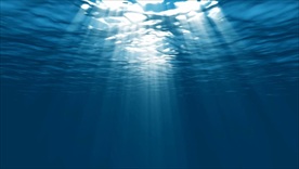 阳光透过水波纹
