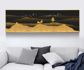 抽象山水装饰画