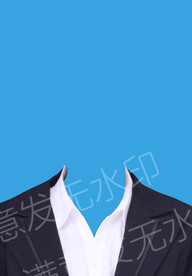 证件照女性V领西装西服正装模板