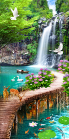 生财有道流水生财风景玄关