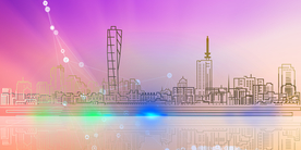 智慧城市装饰画