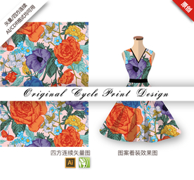 传统中国风牡丹