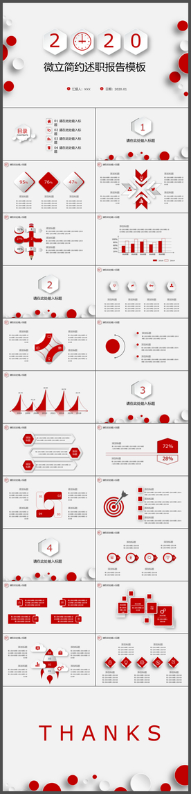 微粒体工作述职报告ppt模板