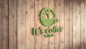 logo立体木质背景效果图