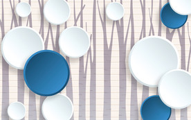 卡通树电视背景墙