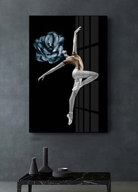 黑白美女装饰画