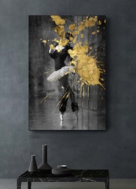 黑白美女装饰画