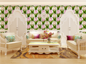 欧式家居 墙纸效果图片