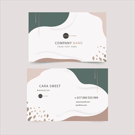 抽象名片模板