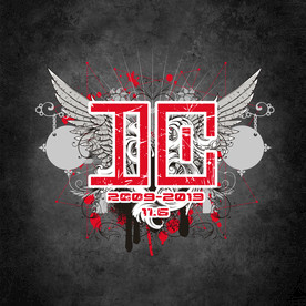 原创摇滚风DC10周年logo