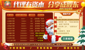圣诞推广棋牌代理页面