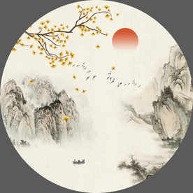 工笔花鸟山水装饰画