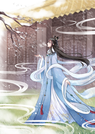 美女插画分层素材手绘冬至雪景