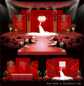 红色系婚礼
