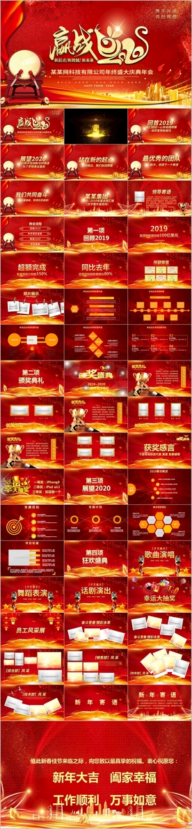 赢战2020年会颁奖典礼PPT