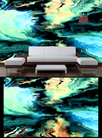 抽象电视背景墙