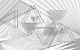 立体几何装饰画 TIF分层