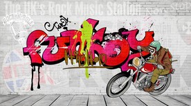 摇滚音乐工装背景墙