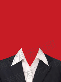 女生西装正装证件照高清模板