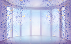 紫色空间背景图