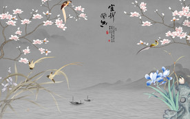 花鸟画高档画 TIF分层