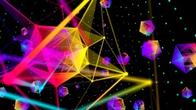 LED舞台灯光背景舞蹈几何线条