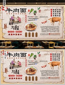 牛肉面背景墙