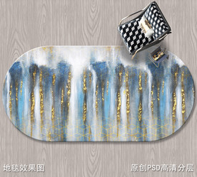 北欧抽象艺术地毯