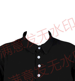 女生深色衬衫证件照模板