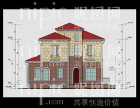 别墅效果立面图