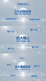 简洁干净科技感分类AE模板