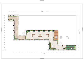 屋顶花园景观设计彩平
