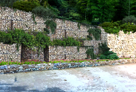 美丽乡村挡土墙景观设计效果图