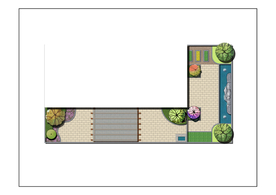 屋顶花园景观设计平面图