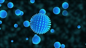 超高清微观细菌病毒流感病毒视频