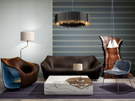 简欧家居 墙纸效果图图片