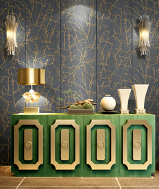 简欧家居 墙纸效果图图片