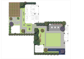 屋顶花园景观设计平面图