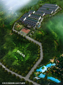 小区改造 街道 民俗 效果图